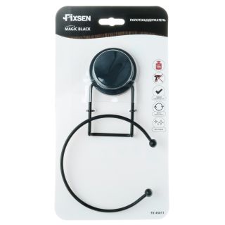 Полотенцедержатель Fixsen кольцо MAGIC BLACK (FX-45011)